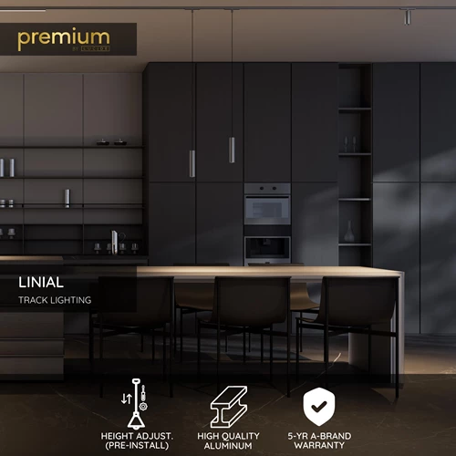 Lucide Premium LINIAL Pendant connection for built-in driver - 1-Circuit lighting system - Smart - 48V Track - Satin Gun Metal - USP